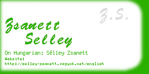 zsanett selley business card