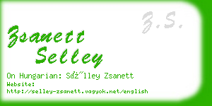 zsanett selley business card